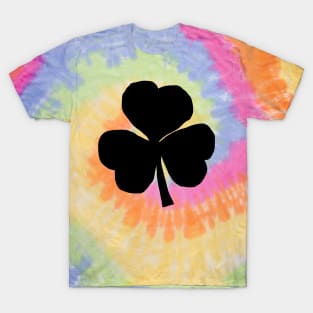 Shamrock Black for St Patricks Day T-Shirt